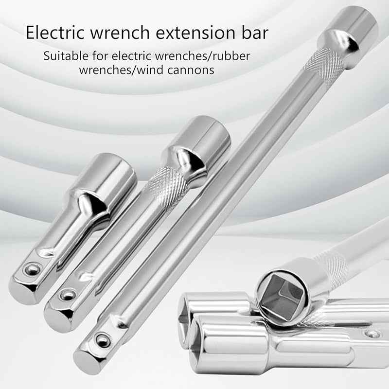 1 2 بوصة محرك 75 125 250 مللي متر مضاد للانزلاق مقبس وجع اسئلة شريط تمديد مجموعة 3 قطع - Image 3