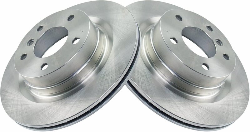 TRQ Rear Brake Rotor Set Vented Compatible with 2014-2016 BMW 228i 2015-2016 228i xDrive 2017-2021 230i 230i xDrive 2013-2018 320i 2014-2018 328d 2012-2015 328i 2014-2015 428i 2014 428i xDrive - Image 3