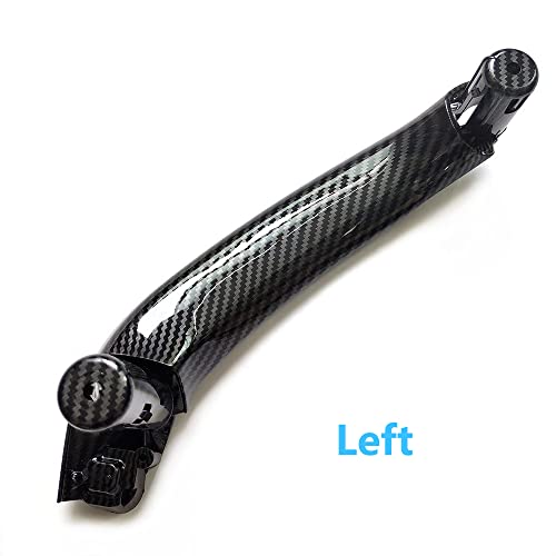 Goodithy 4PCS Front Left Door Armrest Cover Handle Kit Carbon Fiber Interior Driver Side Armrest Panel Inside Inner Handle Trim Replacement for BMW X3 X4 F25 F26 2011 2012 2013 2014 2015 2016 2017 - Image 4