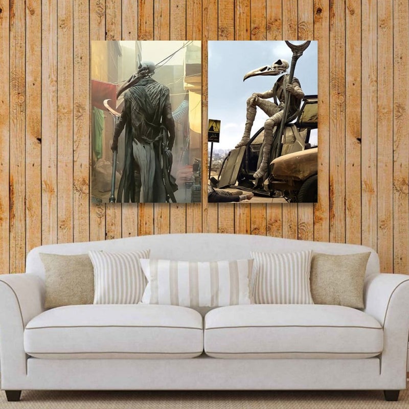 Marktna A double-sided anime-themed canvas print measuring 100 x 70 cm. - Image 1