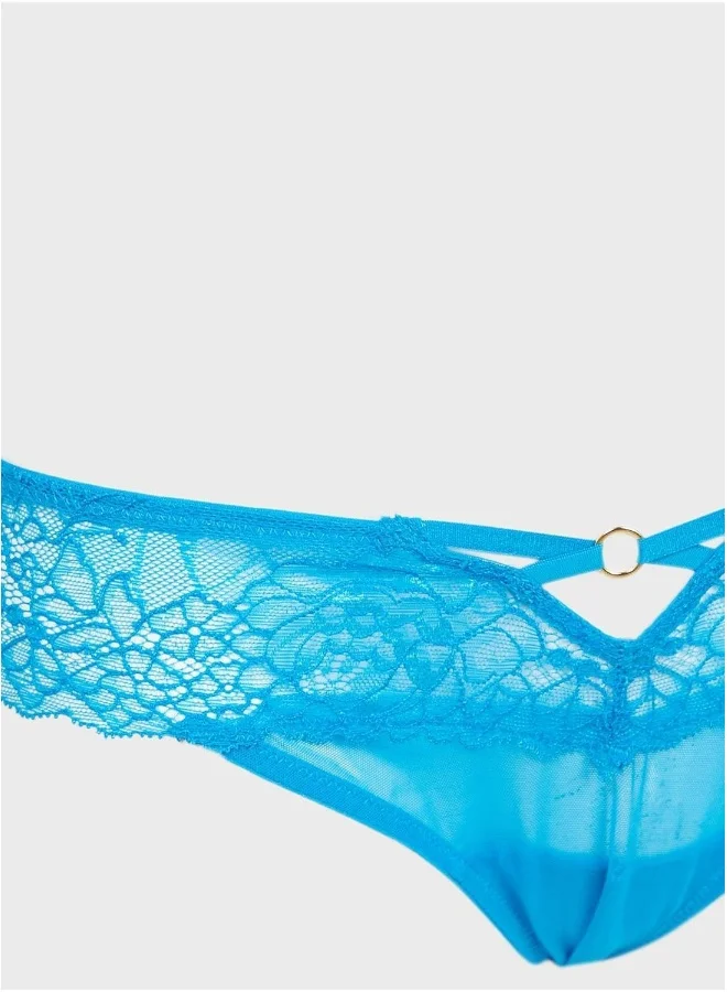 لا سينزا سراويل داخلية نسائية عالية الأرجل
