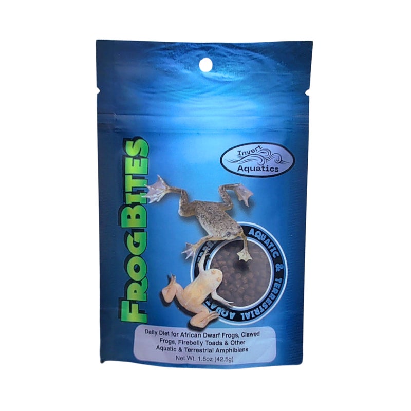 Invert Aquatics Frog Bites - Moist Pellet Sinking Diet for Frogs & Small Amphibians (1.5 oz (42.5g)) - Image 1