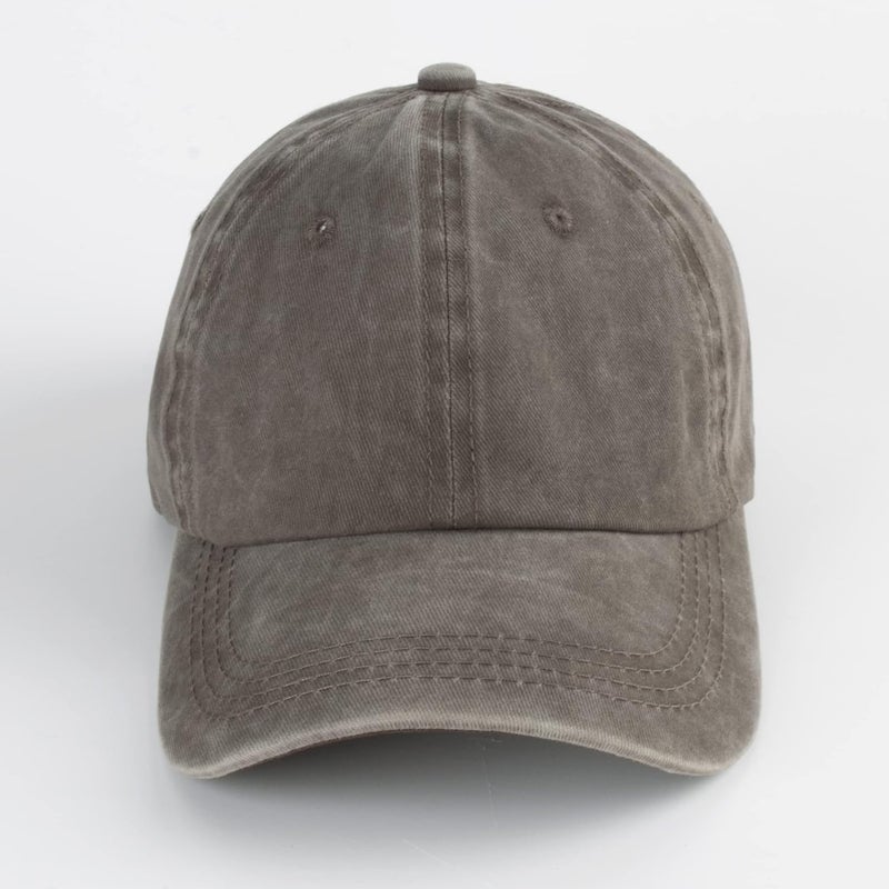 LANGZHEN Unisex Baseball Cap 100% Cotton Fits Men Women Washed Denim Adjustable Dad Hat - Image 2
