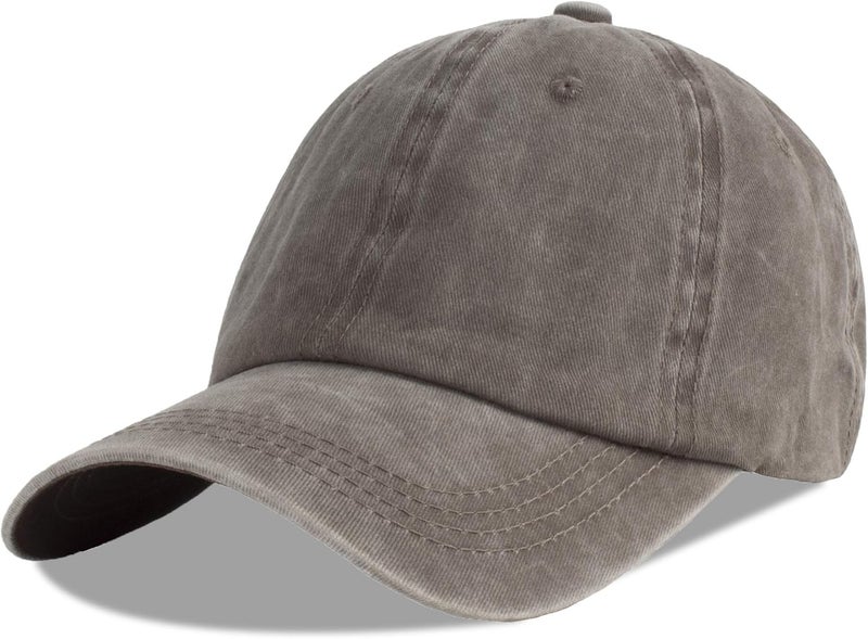 LANGZHEN Unisex Baseball Cap 100% Cotton Fits Men Women Washed Denim Adjustable Dad Hat - Image 1
