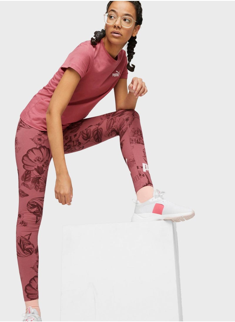 Ess+ Frozen Flower Women Legging