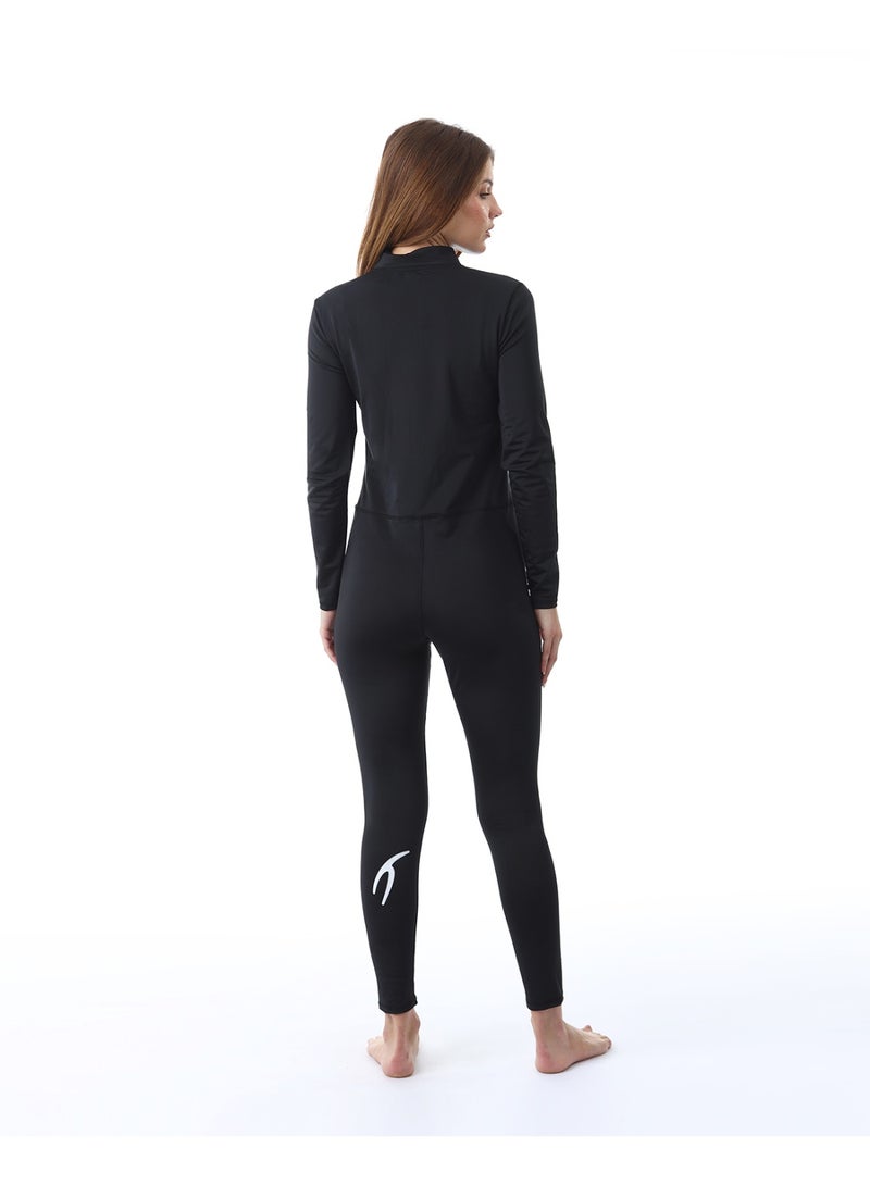 ATUM Basic Full Body Black Swimsuit - Image 2