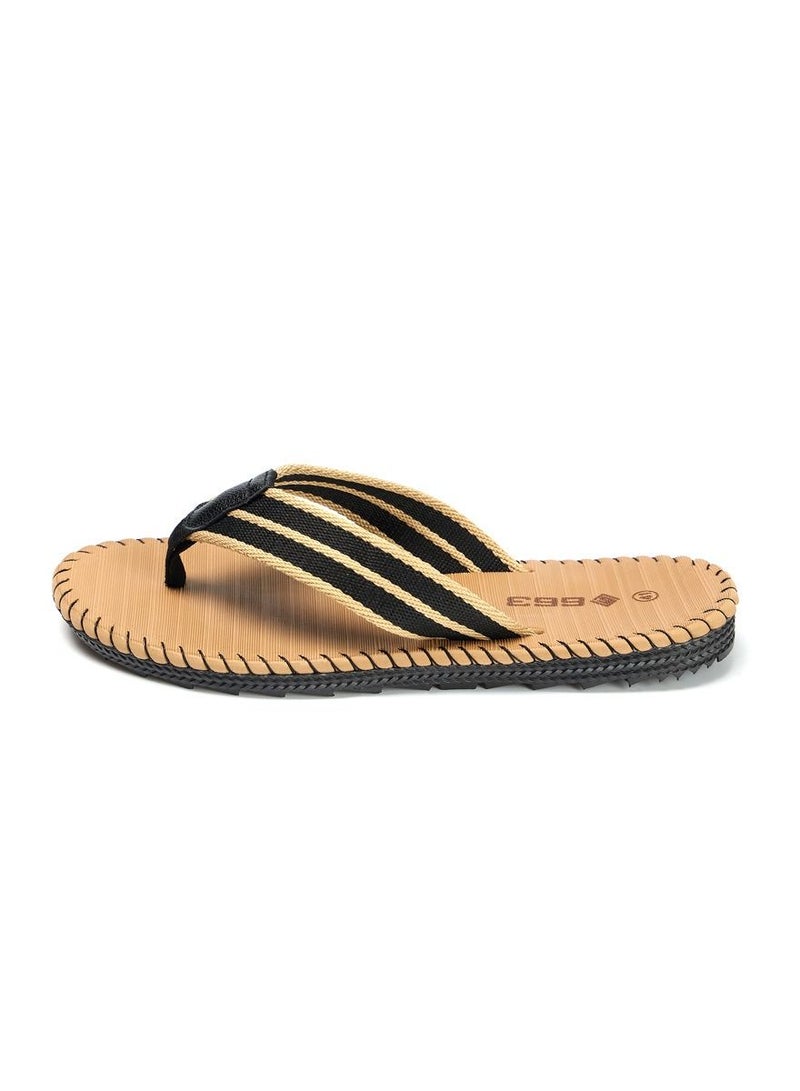 Loquat Men's Summer Flip-flops Wear Fashionable Casual Beach Shoes Khaki