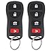 Vurkcy Keyless Entry Remote Control Car Key Fob Compatible with Infiniti EX35 FX35 FX45 I35 G35 QX56 Nissan Altima Armada Maxima Quest Sentra 350Z Replacement for KBRASTU15 Pack of 2 - Image 2