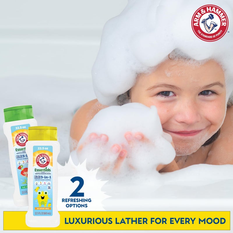 Arm & Hammer Essentials 3-in-1 Kids Watermelon Kiwi Shampoo, Conditioner and Non-Toxic Body Wash - 22.5oz - Image 4
