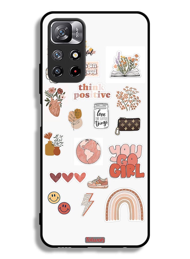 Tolwak Xiaomi Redmi Note 11 4G Protective Case Cover You Go Girl - Image 2