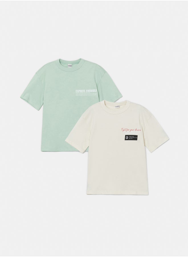 LC WAIKIKI - Crew Neck Boy T-Shirt 2-Pack - Image 1