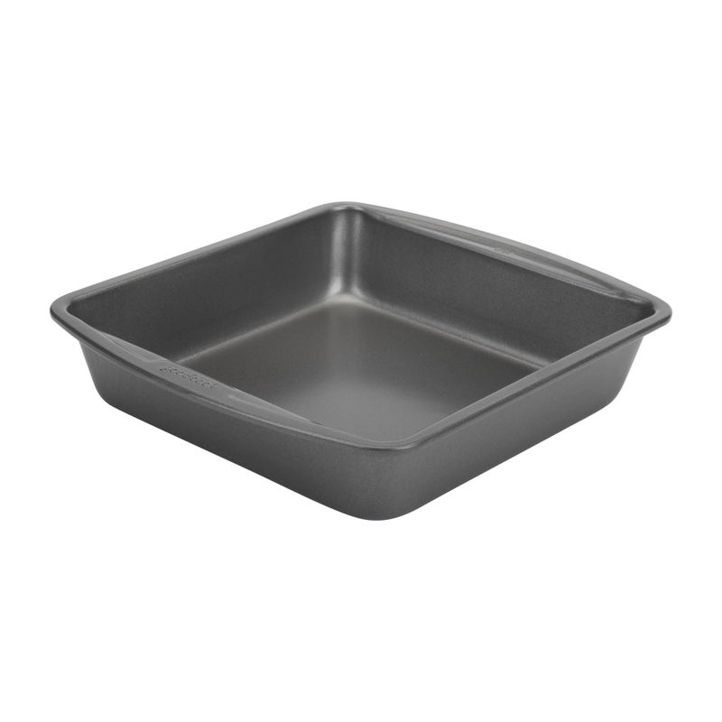 GoodCook Good Cook 04017 786173391991 8 Inch x 8 Inch Square Cake Pan, 8 x 8 Inch, Grey - Image 1