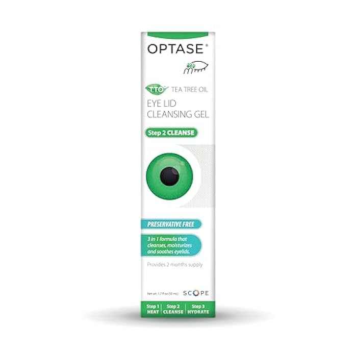 Optase Tea Tree Oil Eyelid Gel – Preservative-Free Daily Gel Cleanser for Eyelid and Lash Hygiene, Gentle for Sensitive Skin, Contact Lens Safe – 1.7 oz - Image 3