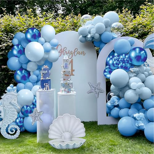 YOURS DECOR Happy Birthday Balloons Decoration Kit - 52 Pcs Blue Balloons Garland Set for Birthday Decoration | Birthday Party Decoration Set for Celebrations for Kids & Boys - Image 4