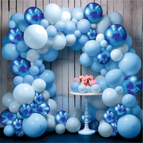 YOURS DECOR Happy Birthday Balloons Decoration Kit - 52 Pcs Blue Balloons Garland Set for Birthday Decoration | Birthday Party Decoration Set for Celebrations for Kids & Boys - Image 1