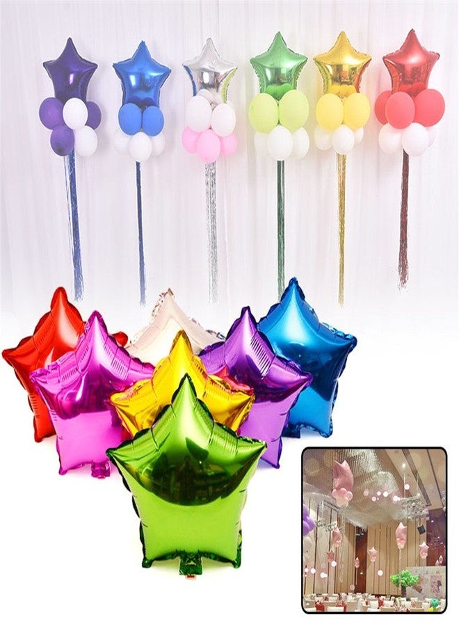 Zhiheng (Pack of 20) Assorted Color Small 5 Star Helium Foil Balloons for Wedding Birthday Anniversary Graduation Party Decoration (5 Inch) - Image 4