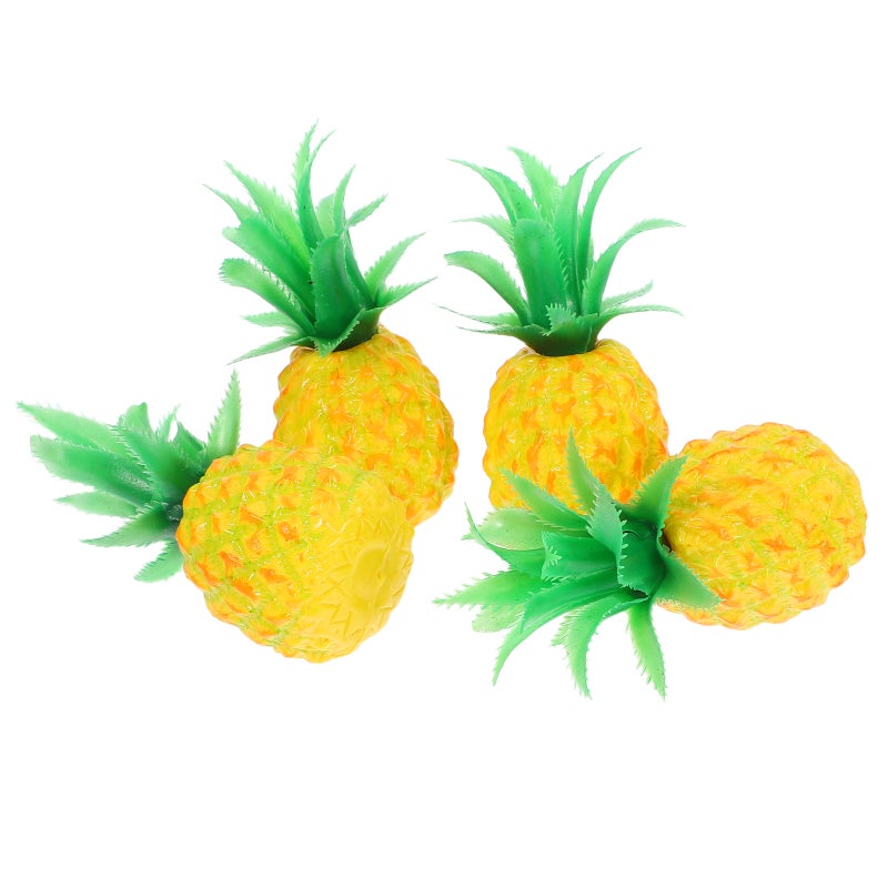 4pcs نموذج فاكهة مزيف من أجل الحفلات المطبخ الدعائم الدعائم الحلي الفواكه البلاستيكية واقعية لديكور منزلي معرض عطلة احتفالات العطلات - Image 4