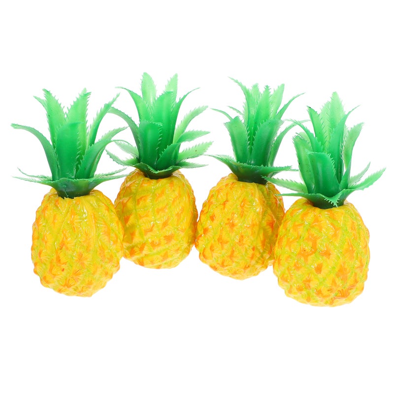 4pcs نموذج فاكهة مزيف من أجل الحفلات المطبخ الدعائم الدعائم الحلي الفواكه البلاستيكية واقعية لديكور منزلي معرض عطلة احتفالات العطلات - Image 5