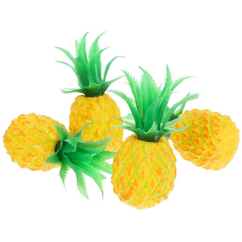4pcs نموذج فاكهة مزيف من أجل الحفلات المطبخ الدعائم الدعائم الحلي الفواكه البلاستيكية واقعية لديكور منزلي معرض عطلة احتفالات العطلات - Image 1