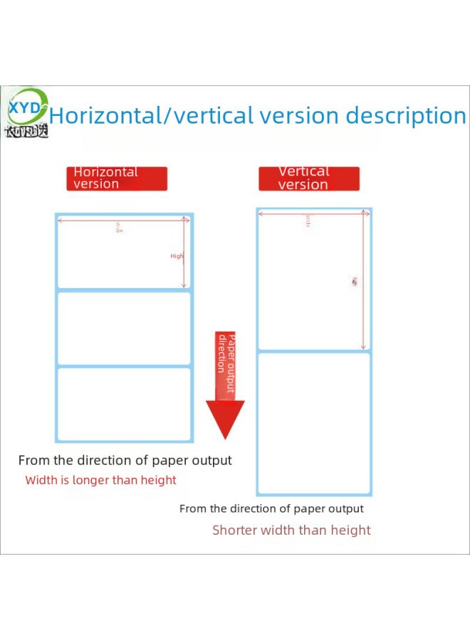 Three-proof Thermal Paper Label Paper Express Logistics Thermal Printing Paper Self-adhesive Label Bar Code Paper Sticker - Image 4