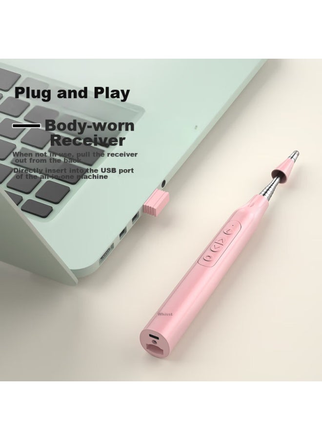 Whistler I6 White Page-turning Pen, Red Laser Pointer Multi-functional Ppt Remote Control Pen, Extendable Teaching Pointer For Teachers, Whiteboard Writing Touch Pen, Rechargeable Projection Pen, Conference And Lecture Pen - Image 3