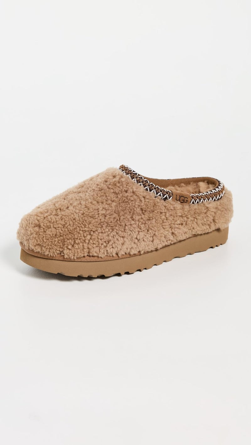 UGG Women's Tasman Maxi Curly Slipper, Chestnut, 8 - Image 3