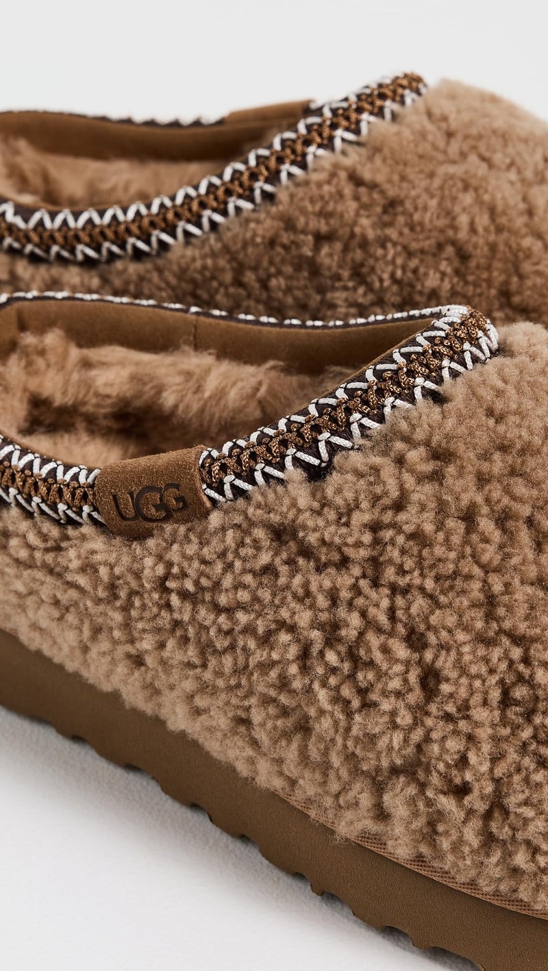 UGG Women's Tasman Maxi Curly Slipper, Chestnut, 8 - Image 4
