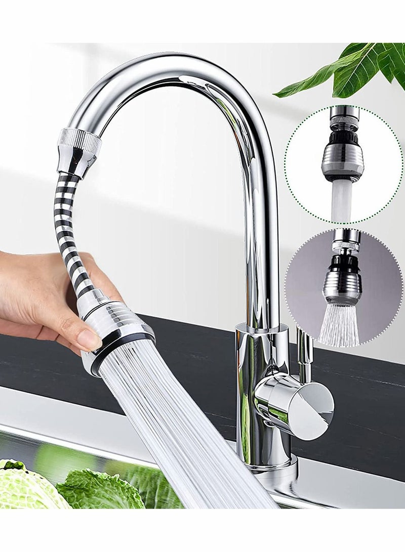 XiuWoo 360 Degree Rotating Water-Saving Sprinkler And Faucet Aerator Flexible Water Faucet Sprayer Extender Jet Spray For Sink Turbo Flex - Image 1