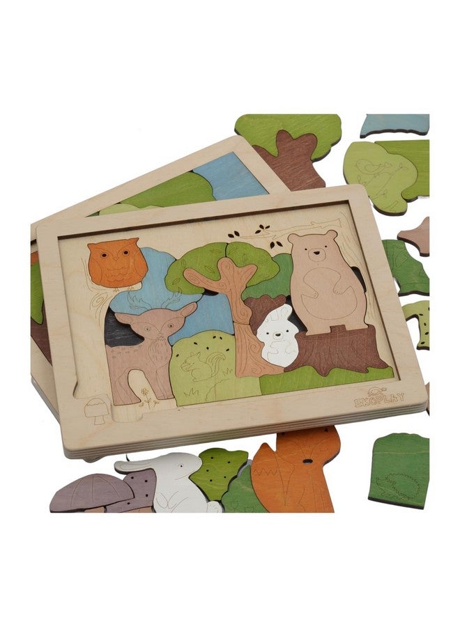 EKOPLAY Woodlands Puzzle for Kids | 33 Piece Jigsaw Puzzle for Pre-School Kids | Learning and Educational Toy Gift for Boys & Girls 3 Years and Above - Image 4