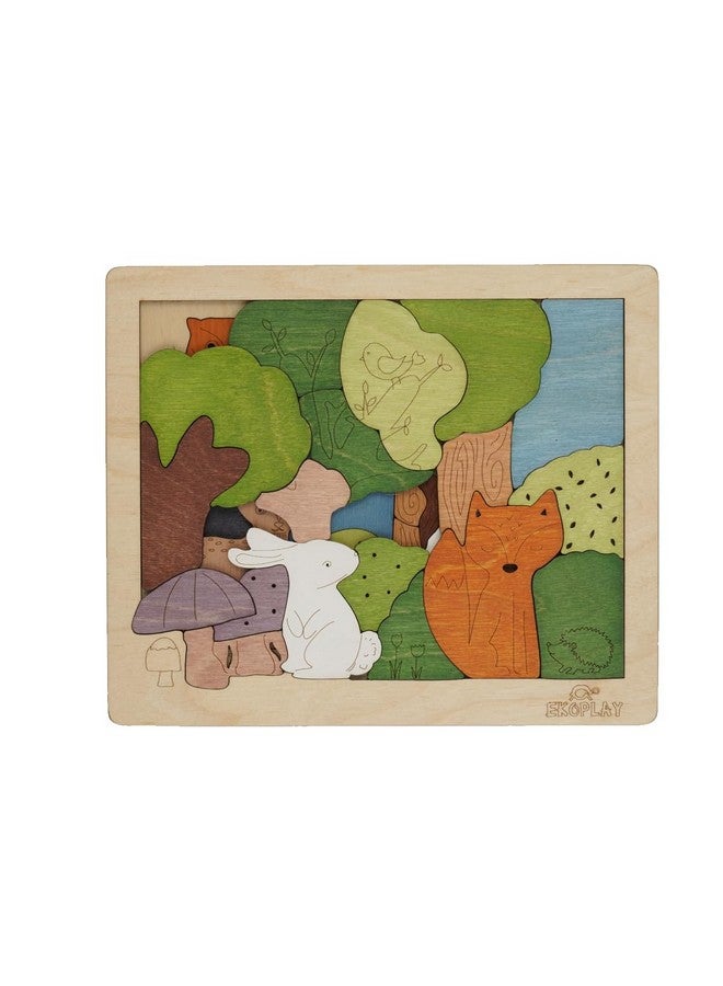 EKOPLAY Woodlands Puzzle for Kids | 33 Piece Jigsaw Puzzle for Pre-School Kids | Learning and Educational Toy Gift for Boys & Girls 3 Years and Above - Image 1