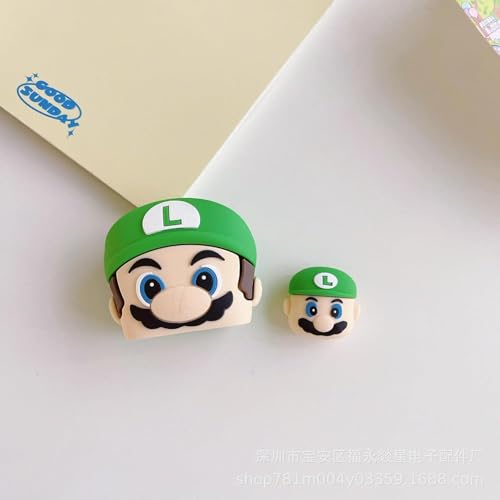 INEFABLE Charger Case Cover Protector with 3D Cute Pattern for iPhone Charger only 18W & 20W, Data Charging Cable Wire Saver Protective Cable Cover Full Protection - Set of 1 (Green Mario) - Image 3