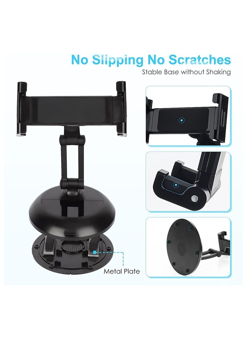 Gravity Tablet Holder Stand, Angle Height Adjustable Phone and Tablet Stand for Desk with Speaker, Thick Case Friendly iPad Holder Stand Compatible with (5"-11") - Image 5