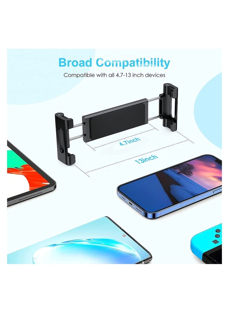 Gravity Tablet Holder Stand, Angle Height Adjustable Phone and Tablet Stand for Desk with Speaker, Thick Case Friendly iPad Holder Stand Compatible with (5"-11") - Image 2