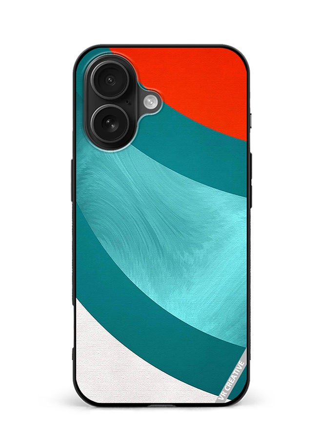 VR CREATIVE Protective Case Cover For Apple iPhone 16 Plus Abstract Layers Design Multicolour
