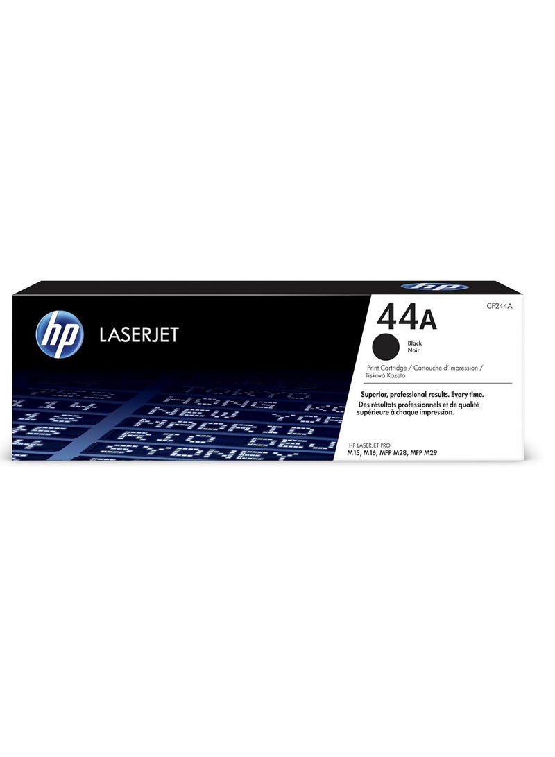 HP Toner HP44A Original Toner Cartridge CF244A Black Works with HP LaserJet Pro M15w/ MFP 28w Printers - Image 1
