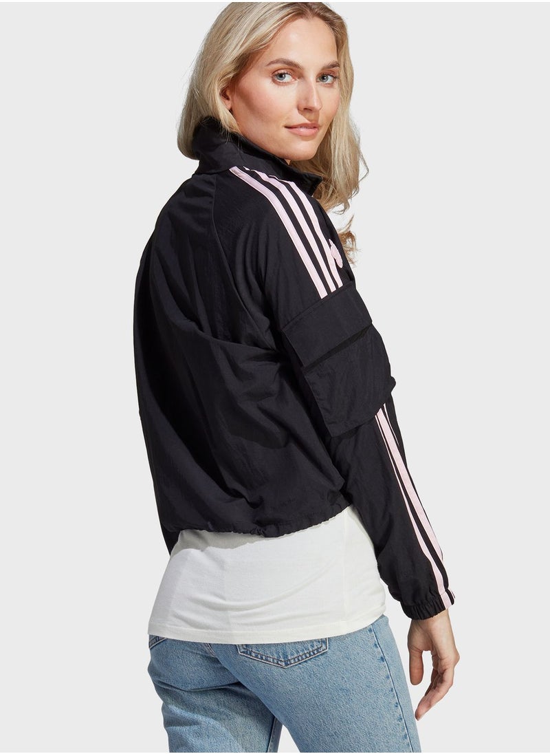 Adidas - 3 Stripe Flower Print Jacket - Image 1