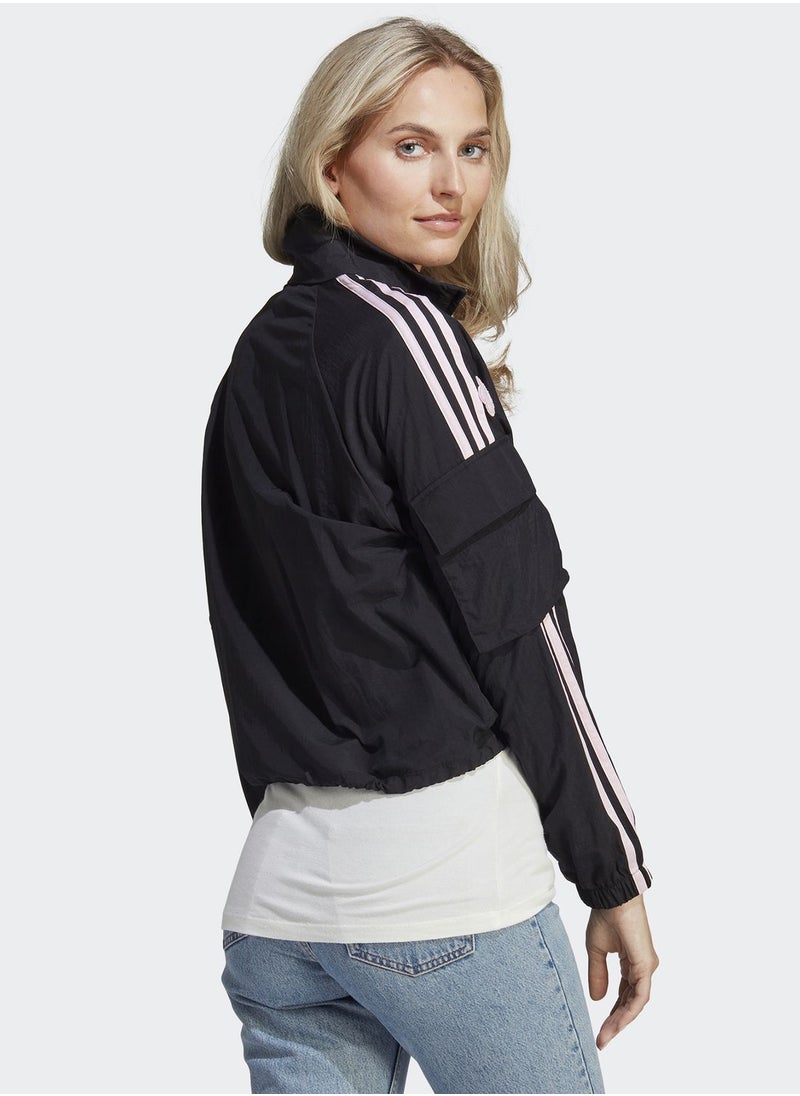 Adidas - 3 Stripe Flower Print Jacket - Image 1