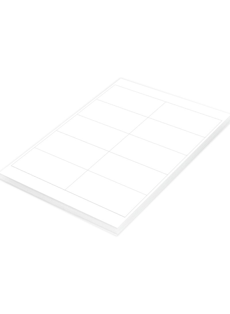 FIS ملصقات ليزر متعددة الأغراض من FIS، لون أبيض، حجم 101.6X50.8 مم (10 ملصقات × 100 ورقة) 1000 ملصق، حجم: A4 (21X29.7 سم)، عبوة من 100 ورقة -FSLA10-1-100 - Image 2