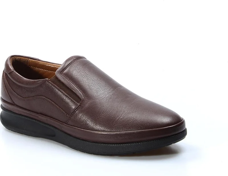 Fast Step Genuine Leather Brown Men's Casual Shoes 662maecco