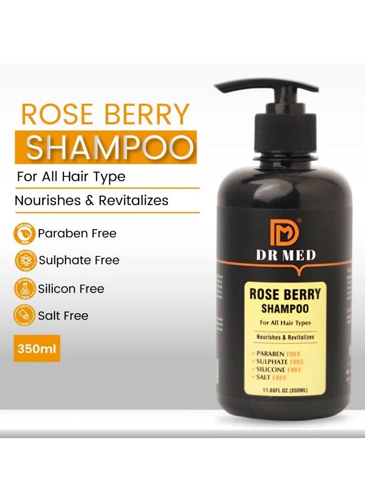 DR MED Rose Berry Shampoo: Nourishing Care for Vibrant Hair - 350ML