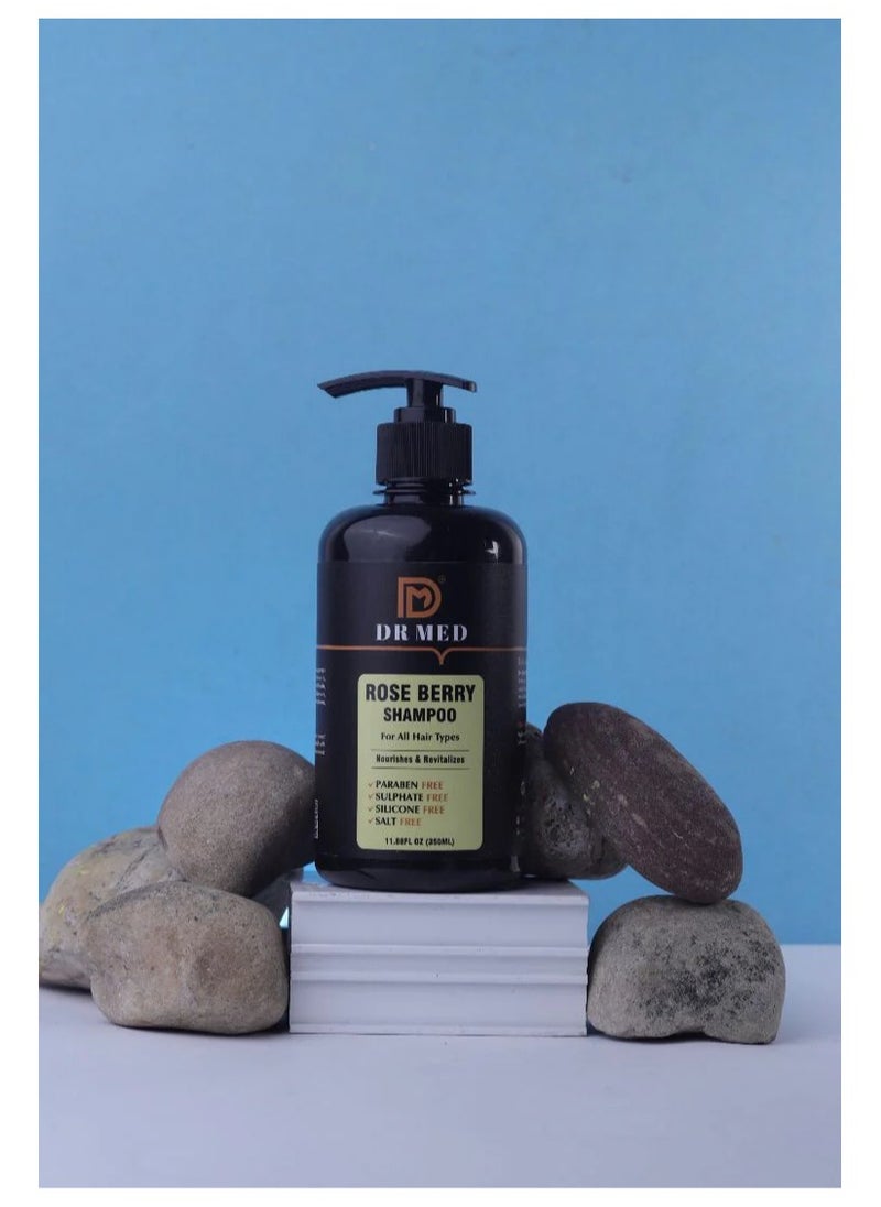 DR MED Rose Berry Shampoo: Nourishing Care for Vibrant Hair - 350ML