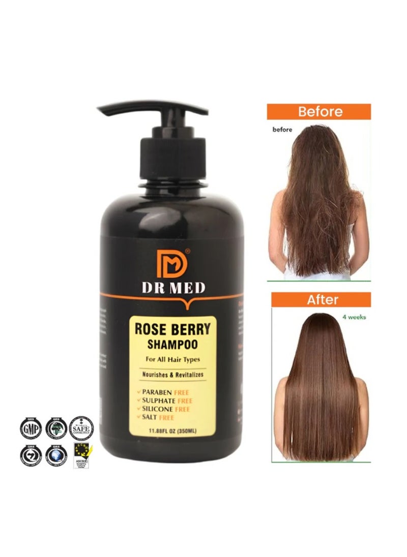 DR MED Rose Berry Shampoo: Nourishing Care for Vibrant Hair - 350ML