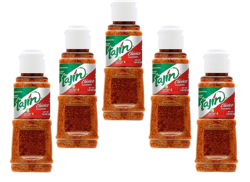 Tajin Clásico Chile Lime Seasoning Mini Bottle,Perfect For Snacks,Fruits,Veggies,And More,Sprinkle,Savor,And Delight Mild Travel Pack Each 0.35 Oz 10G Pack Of 5(Usa) - Image 1