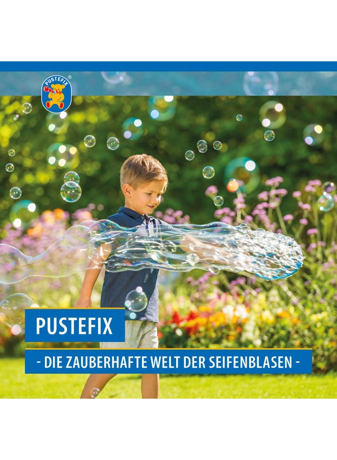 PUSTEFIX Multi Bubbler Giant Bubble Ring and Multi Bubble Ring Toy Set for Kids Includes 8.45 oz Bubble Solution Bottle and Liquid Tray Makes Big Bubbles, Multicolor, Model: 505310 - Image 2