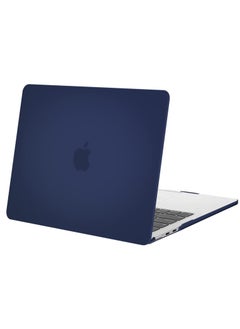 Generic Snap On Laptop Case Cover Compatible with MacBook Air 13.6 Inch 2022 Release A2681 M2 Chip w/Liquid Retina Display Touch ID Protective Plastic Hard Shell Case Cover (Dark Blue)  - Image 1