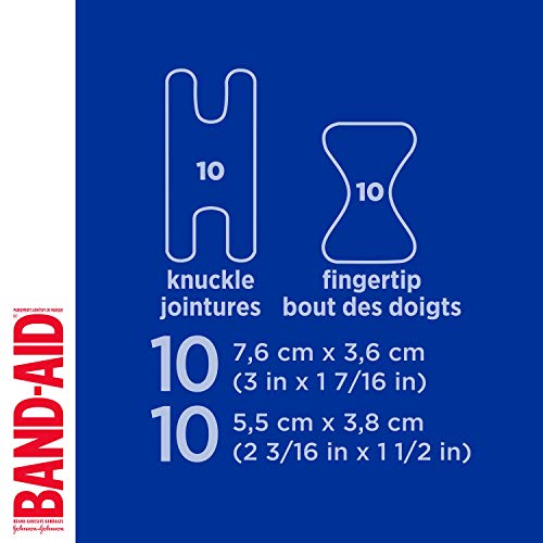 Band-Aid Brand Flexible Fabric Adhesive Bandages for Wound Care and First Aid, Finger and Knuckle, 20 ct (Pack of 6) - Image 5