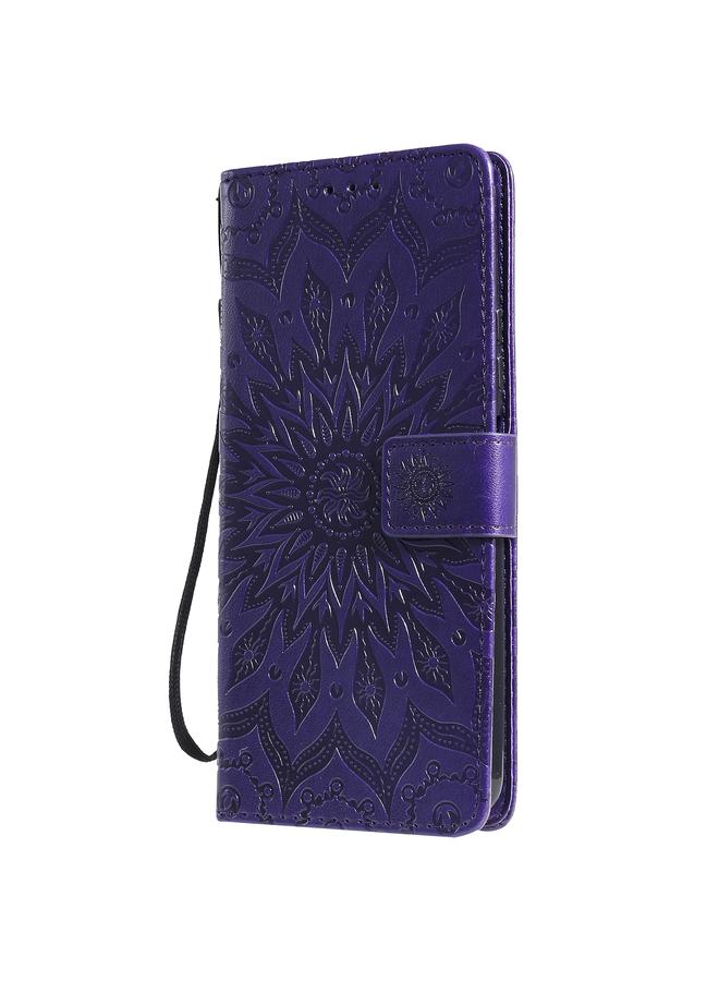 Green Tiger Case For Huawei P Smart 2021 Sun Embossing Pattern Horizontal Flip Leather Case with Card Slot & Holder & Wallet & Lanyard - Image 2