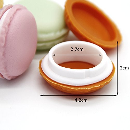 Coolrunner 6PCS Giant Macaron Case, Macaron Jewelry Box, Macaron Cute Pill Box, Colorful Macaron Jewelry Storage Box, Shape Storage Box Candy Cute Pill Organizer Case Container - Image 2