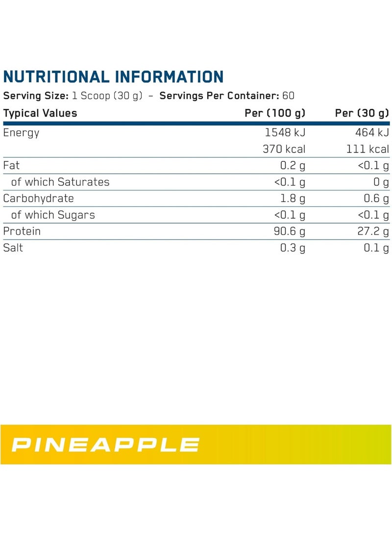 Applied Nutrition Beef XP - Clear Hydrolysed Protein Isolate, Fruit Juice Style, Dairy Free Beef Protein Powder, Lactose Free, Zero Sugar, Low Fat, 1.8kg - 60 Servings (Pineapple Millions) - Image 4