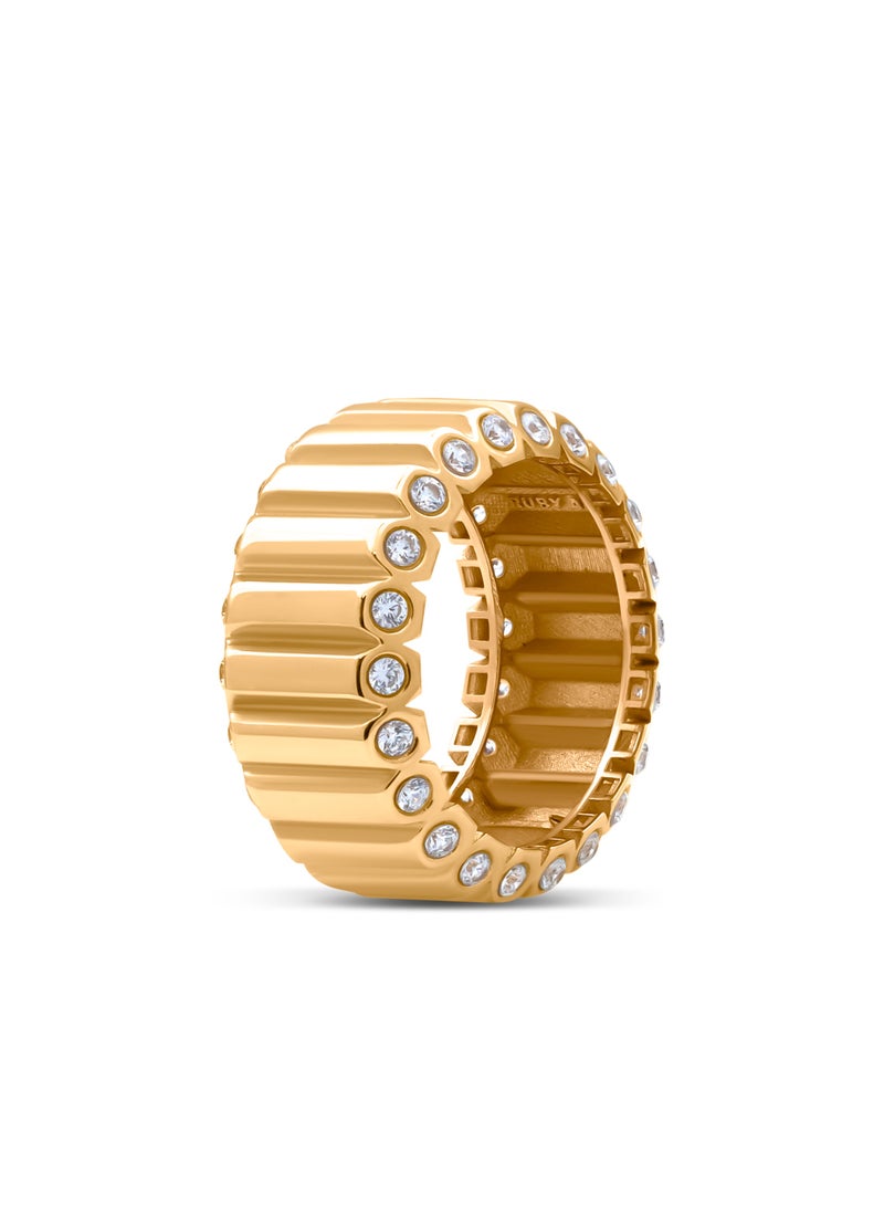 Ruby Art Gold 18K Real Gold Women’s Ring - Premium Finish & Elegant Style - 5.97 Gram - Image 1